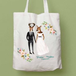 Tote bag champetre mariage