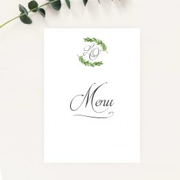 carton menu mariage