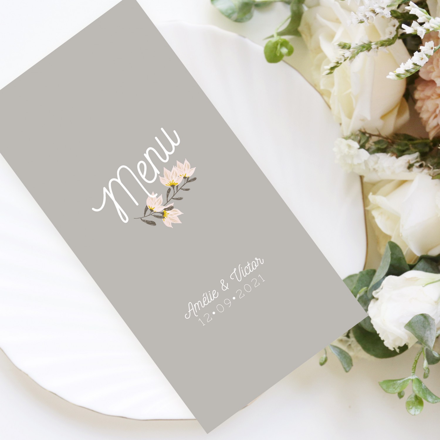 Menu De Mariage Champetre Vintage La Papeterie De Paris